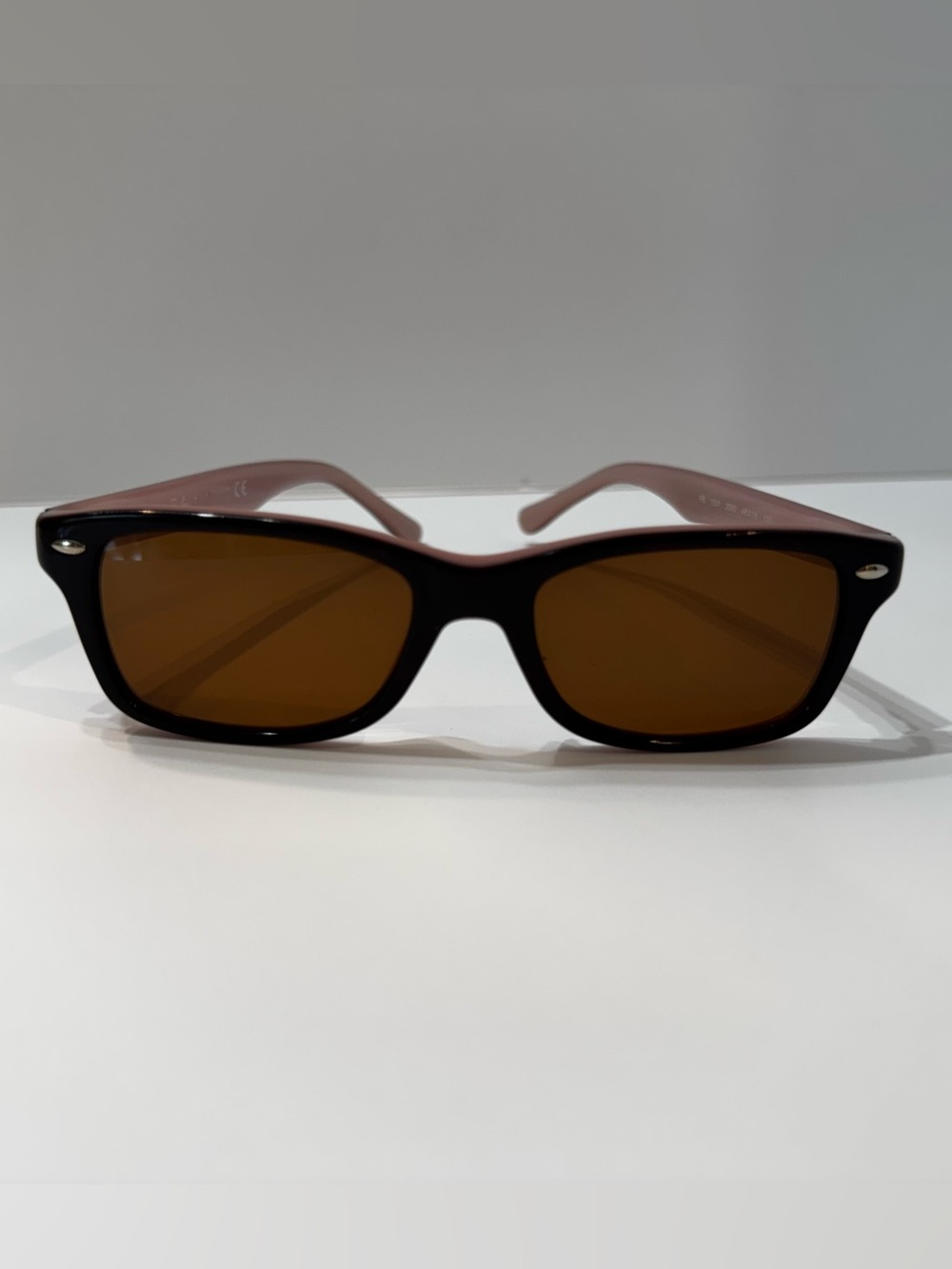 Ray-Ban Junior RB1531 3580 Prescription Eyeglasses Pink Black 48-16-130